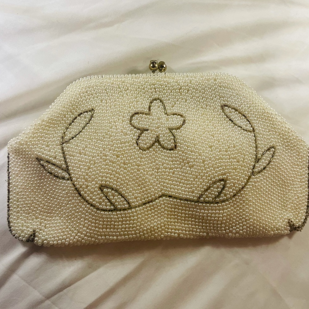 Vintage Japanese Debbie Beaded Clutch Purse
